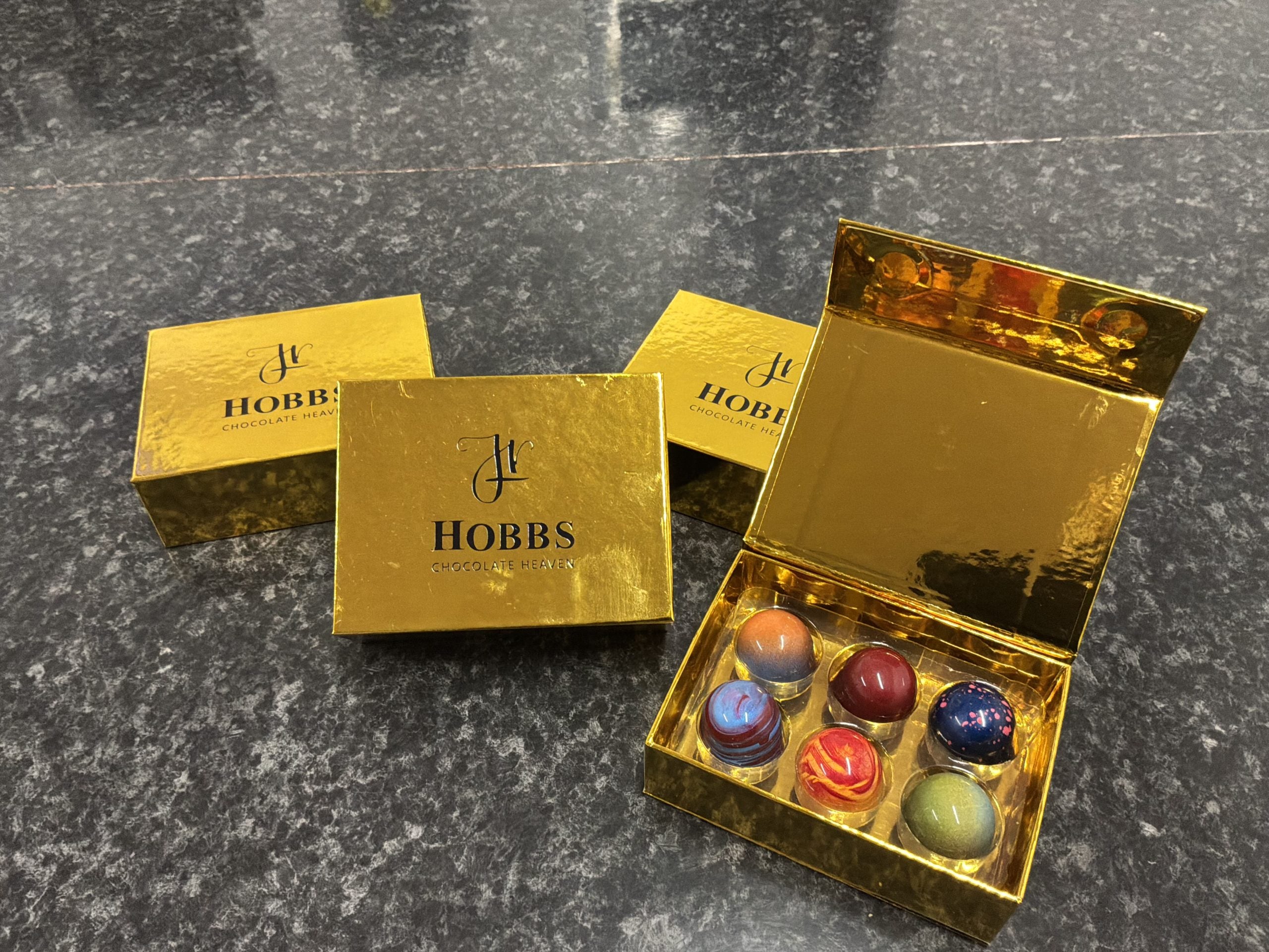 Box of 6 Assorted Plain Chocolates - Luxury Chocolate Gift Box image 0