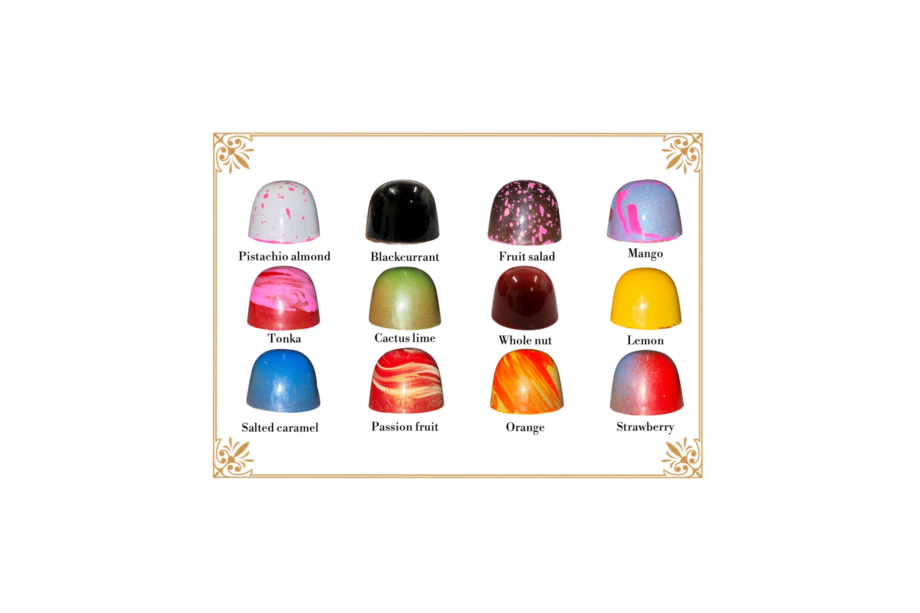 Box of 12 Assorted Milk Chocolates - Luxury Chocolate Gift Box