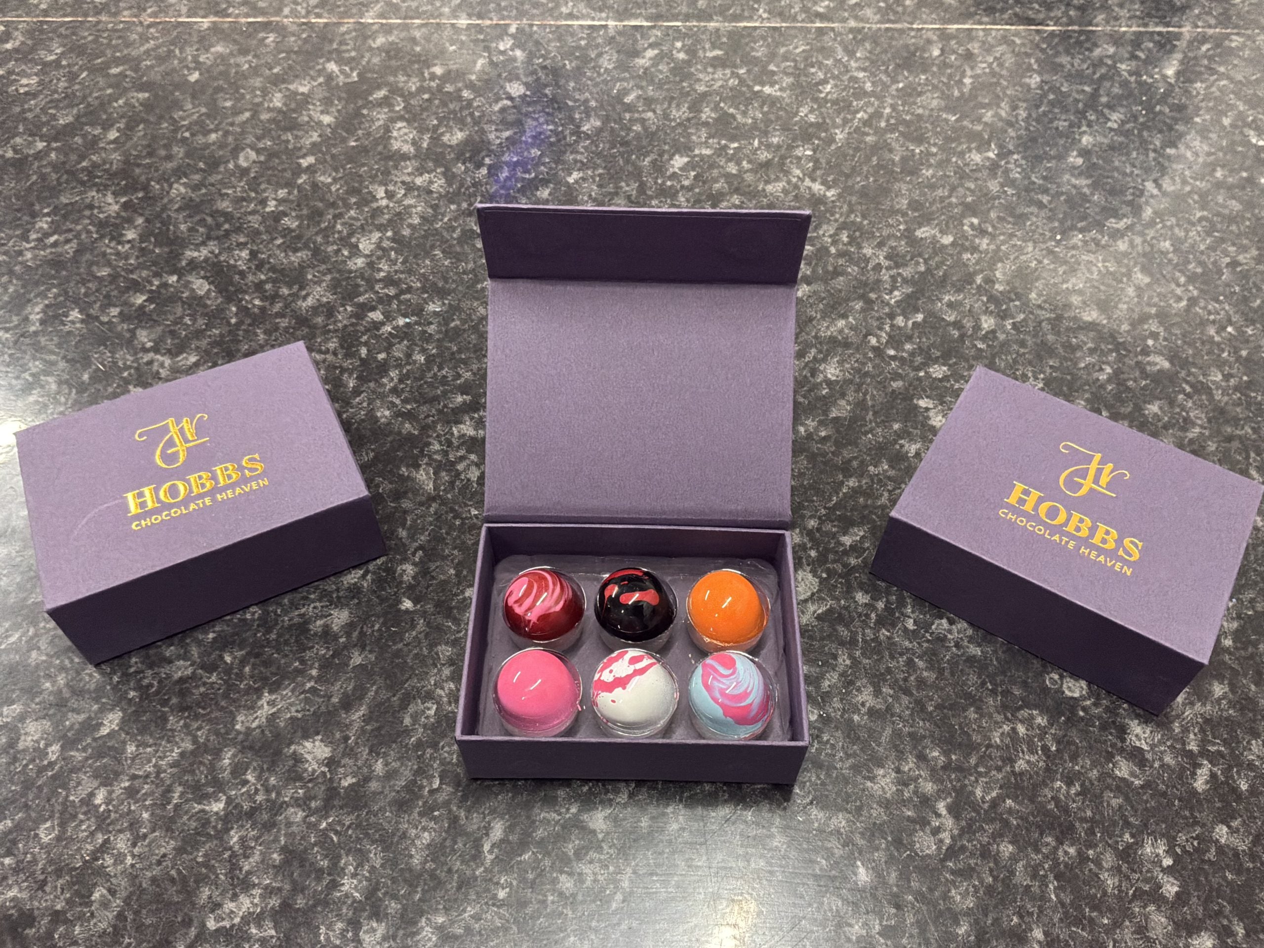 Box of 6 Assorted Mixed Chocolates - Luxury Chocolate Gift Box image 0