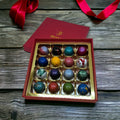 Box of 16 Mixed Plain And Milk Chocolates Assortment - Luxury Chocolate Gift Box image 0